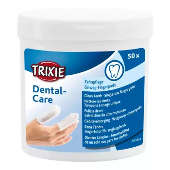 Šepetys naminiams gyvūnams Trixie TX-29393 permatomas — higieninis šepetys katėms, šunims, triušiams, 300 g, pakuotėje 50 vnt.