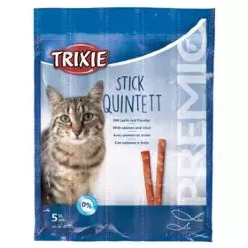Papildomi mėsingi skanėstai katėms Trixie 42723, kalakutienos skonio, 25 g pakelis, pakuotėje 5 vnt., baltymai 33,5%, riebalai 20%