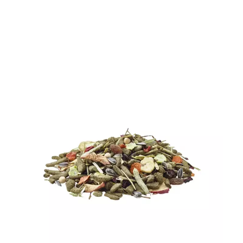 Snack Versele-Laga Cavia Nature 2.3 kg — pašaras jūrų kiaulytėms, 15 % baltymų, 16 % žaliųjų skaidulų, 3 % riebalų, žolelės, vitaminas D3, be konservantų ir cukraus