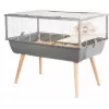 Graužikų narvas ZOLUX Neo Nigha H36 su 2 lygiais, plastikiniu pagrindu, 780×480×360 mm, pilkas