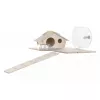 Graužikų narvas ZOLUX Neo Nigha small H36 juodas, medinis, W780×D360×H480 mm, su ratuku