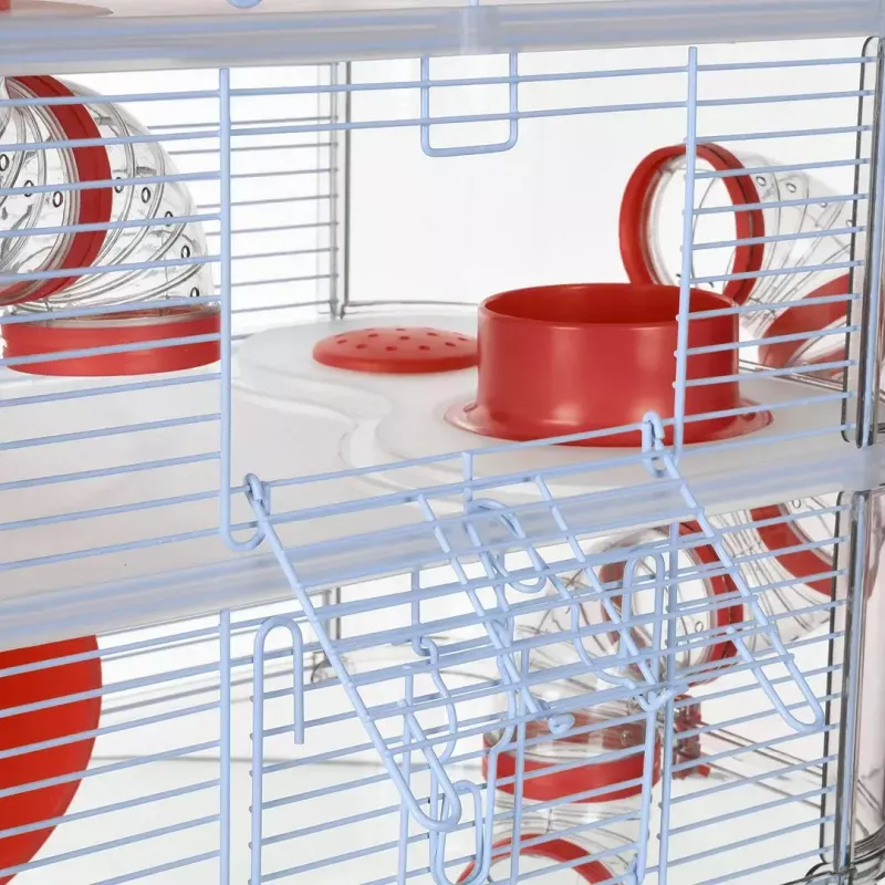 Graužikų narvas ZOLUX Rody3 Trio — mažų gyvūnų buveinė, metalas/plastikas, 410×270×530 mm, 3 kg, su ratuku