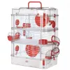 Graužikų narvas ZOLUX Rody3 Trio — mažų gyvūnų buveinė, metalas/plastikas, 410×270×530 mm, 3 kg, su ratuku