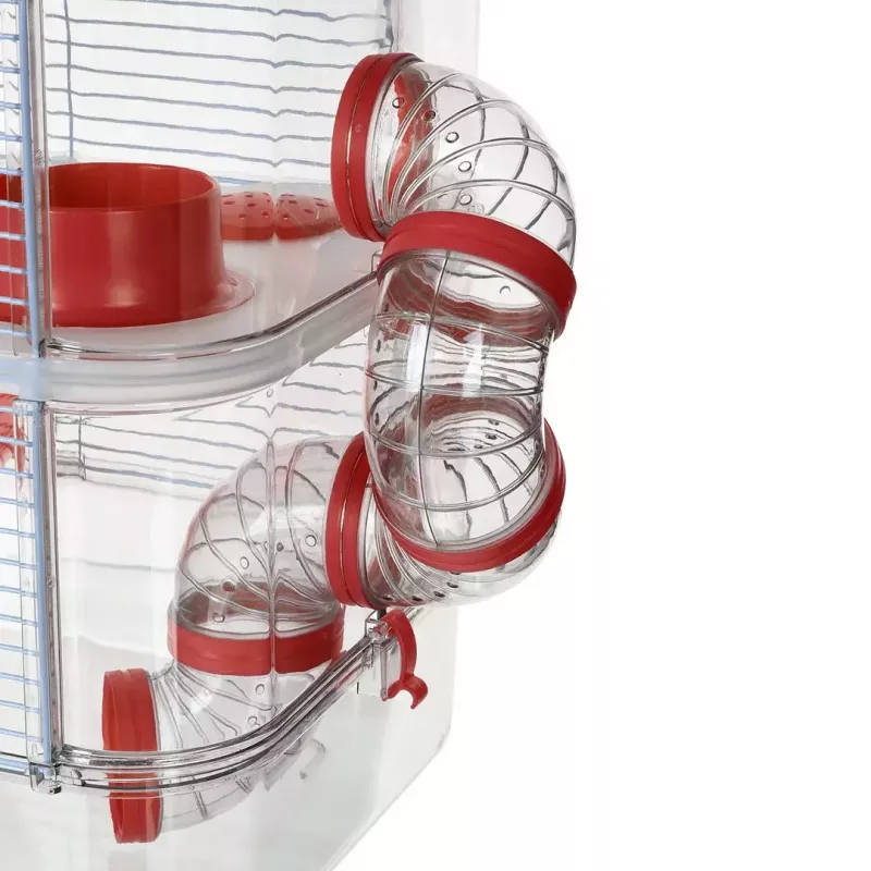 Graužikų narvas ZOLUX Rody3 Trio — mažų gyvūnų buveinė, metalas/plastikas, 410×270×530 mm, 3 kg, su ratuku