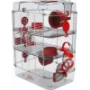 Graužikų narvas ZOLUX Rody3 Trio — mažų gyvūnų buveinė, metalas/plastikas, 410×270×530 mm, 3 kg, su ratuku