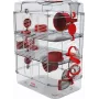 Graužikų narvas ZOLUX Rody3 Trio — mažų gyvūnų buveinė, metalas/plastikas, 410×270×530 mm, 3 kg, su ratuku