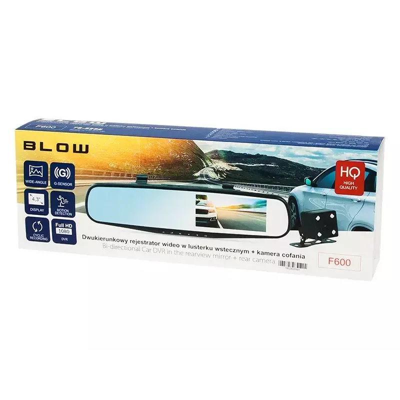 Automobilinė kamera BLOW F600 Full HD 1080p Night Vision – 1080p įrašymas, naktinis matymas