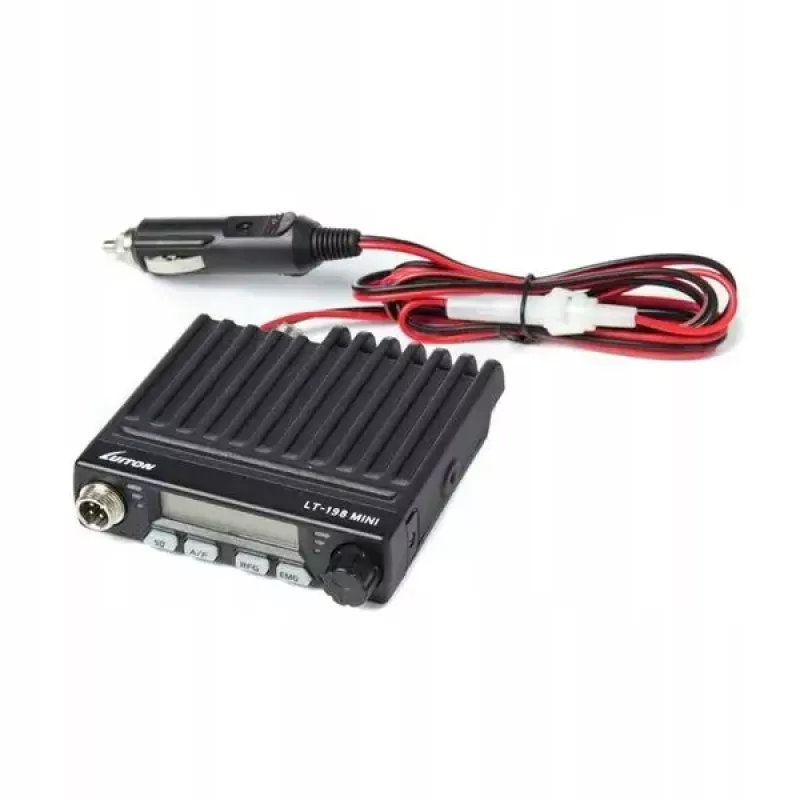 Automobilinis CB radijas Luiton LT-198, 40 AM/FM kanalų, 4 W, 12–24 V, juodas, žiebtuvėlio kištukas