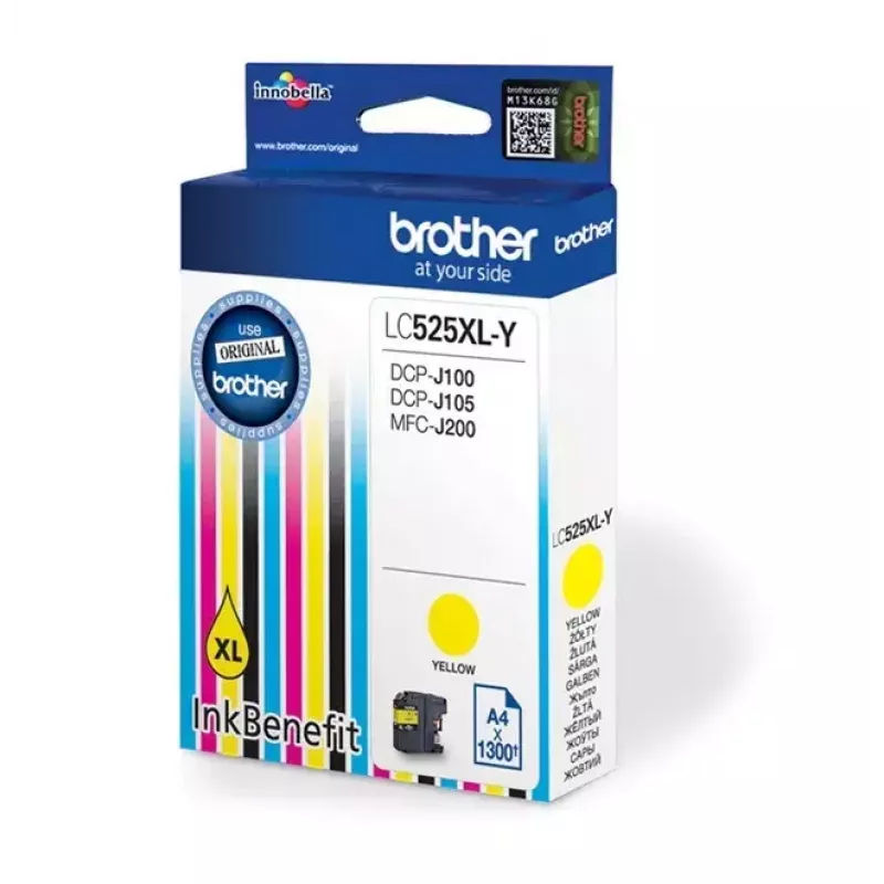 Brother LC525XL-Y rašalo kasetė Originali Extra (Super) High Yield geltona
