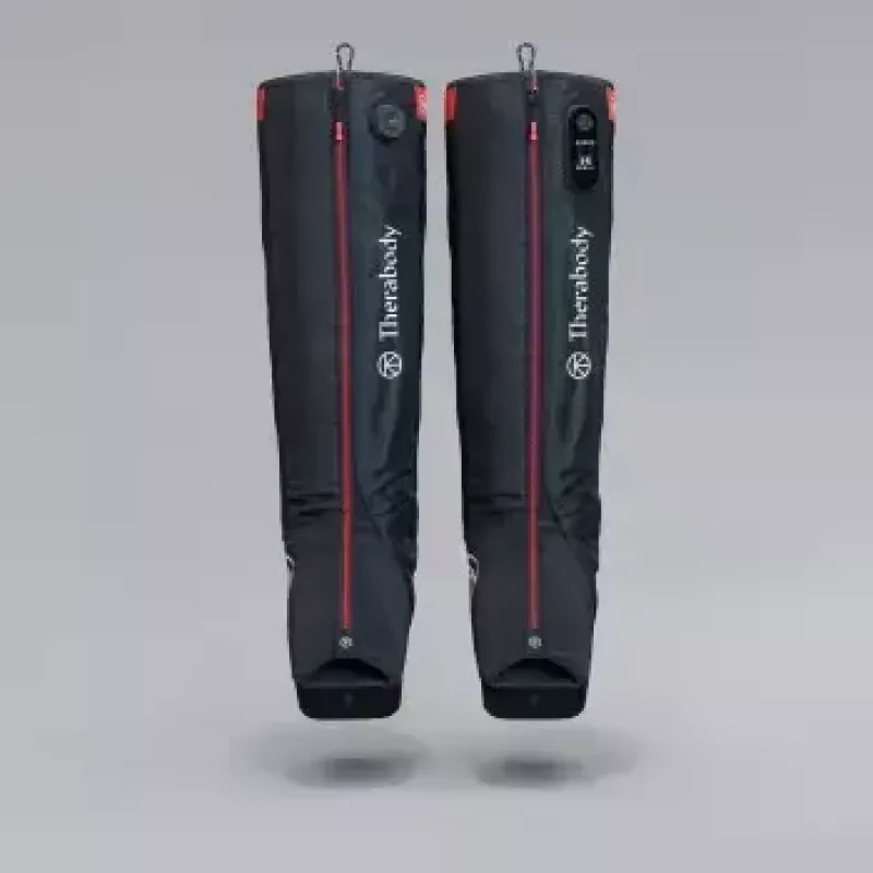 Kompresiniai batai Therabody Recovery Air Jetboots Pro Plus — viso ilgio, įprasti, pneumatiniai 20–100 mmHg, vibracija, LCD ekranas, įkraunami