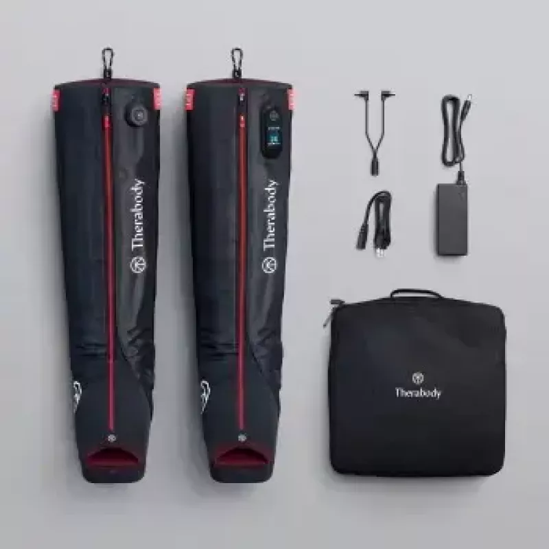 Kompresiniai batai Therabody Recovery Air Jetboots Pro Plus — viso ilgio, įprasti, pneumatiniai 20–100 mmHg, vibracija, LCD ekranas, įkraunami