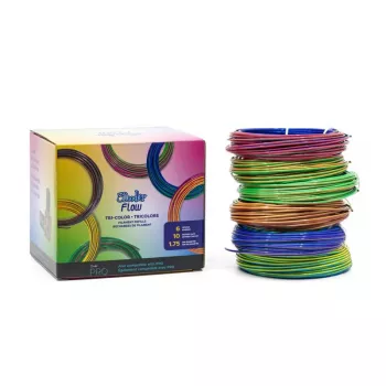 3Doodler FLOW-TRIFILLS 3D spausdinimo medžiaga Polilaktinė rūgštis (PLA) Juoda, Mėlyna, Varinė, Auksinė, Žalia, Violetinė, Raudona 260 g