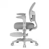 Sukiojama kėdė mark adler Junior 5.0 — ergonomiška tinklinė atloša, porolono sėdynė, reguliuojamas aukštis 42–54 cm, pilka