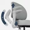 Sukiojama kėdė mark adler Junior 5.0 — ergonomiška tinklinė atloša, porolono sėdynė, reguliuojamas aukštis 42–54 cm, pilka