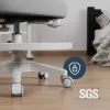 Sukiojama kėdė mark adler Junior 5.0 — ergonomiška tinklinė atloša, porolono sėdynė, reguliuojamas aukštis 42–54 cm, pilka