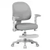 Sukiojama kėdė mark adler Junior 5.0 — ergonomiška tinklinė atloša, porolono sėdynė, reguliuojamas aukštis 42–54 cm, pilka