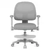 Sukiojama kėdė mark adler Junior 5.0 — ergonomiška tinklinė atloša, porolono sėdynė, reguliuojamas aukštis 42–54 cm, pilka
