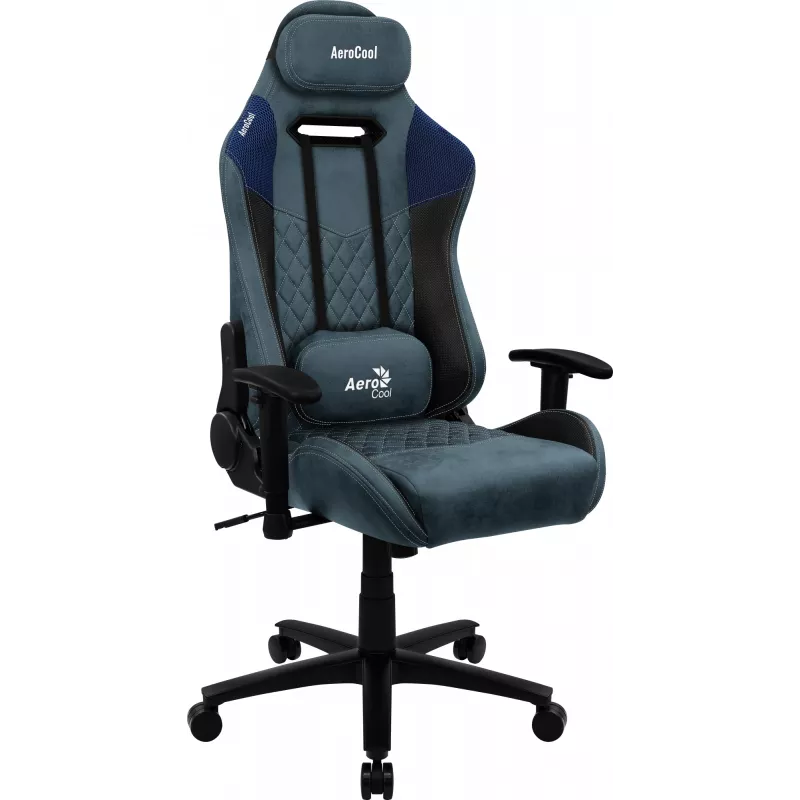Aerocool DUKE AeroSuede universali žaidimų kėdė, juoda, mėlyna