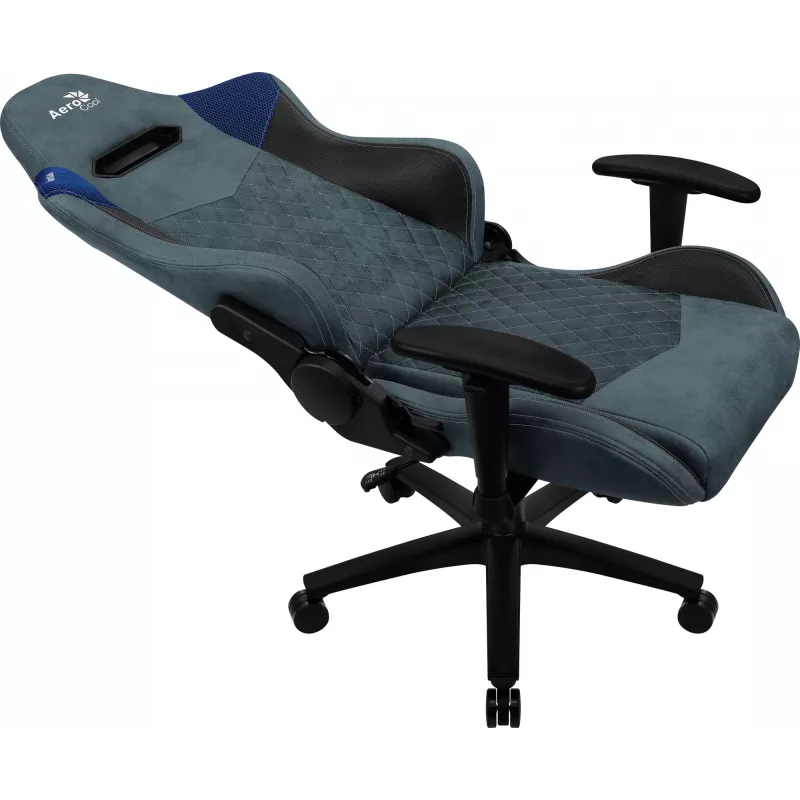 Aerocool DUKE AeroSuede universali žaidimų kėdė, juoda, mėlyna