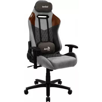Aerocool DUKE AeroSuede universali žaidimų kėdė juoda, ruda, pilka