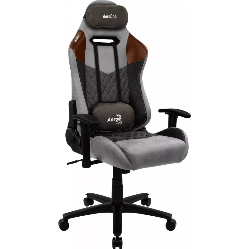 Aerocool DUKE AeroSuede universali žaidimų kėdė juoda, ruda, pilka