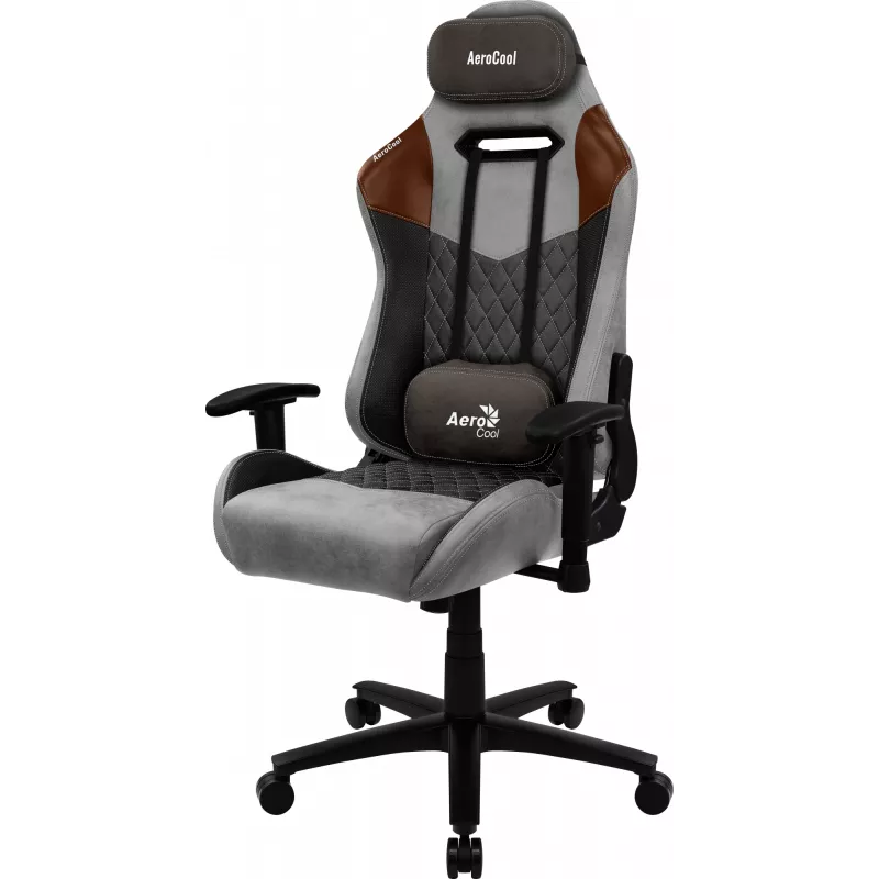 Aerocool DUKE AeroSuede universali žaidimų kėdė juoda, ruda, pilka