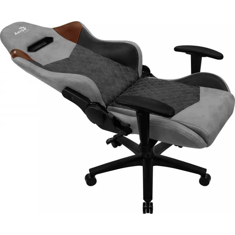 Aerocool DUKE AeroSuede universali žaidimų kėdė juoda, ruda, pilka