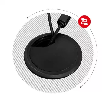 Kampinis žaidimų stalas Huzaro Hero 6.3 White L formos anglies pluošto stalo viršus 1540×1170×740 mm