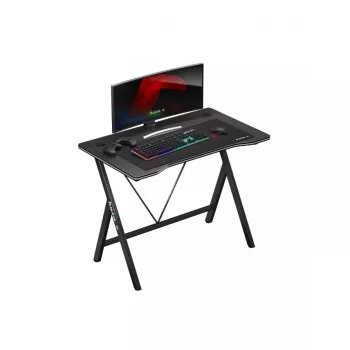 Žaidimų stalas Huzaro Hero 1.4 juodas tiesus stačiakampis MDF viršus 1000x500x750 mm