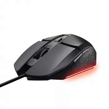 Trust GXT 109 Felox pelė, skirta žaidimams, dešiniarankiams, USB Type-A, optinė, 6400 DPI