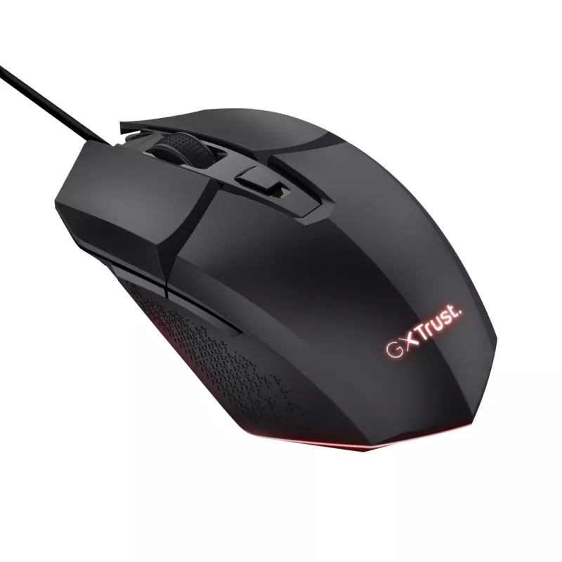 Trust GXT 109 Felox pelė, skirta žaidimams, dešiniarankiams, USB Type-A, optinė, 6400 DPI