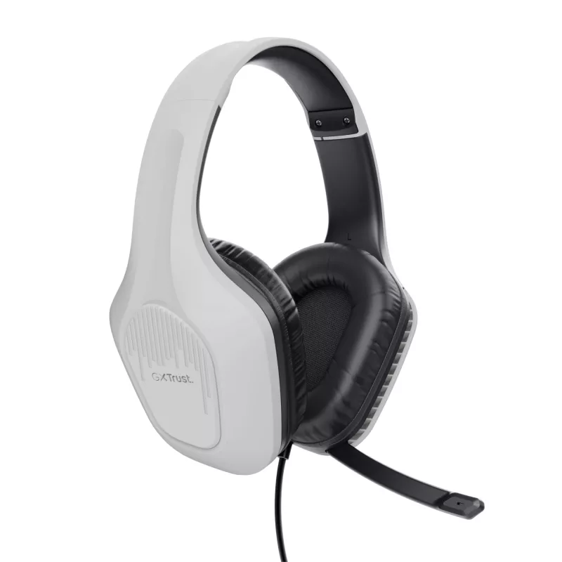 Trust GXT 415W Zirox ausinės su laidu, ant galvos, žaidimams, baltos