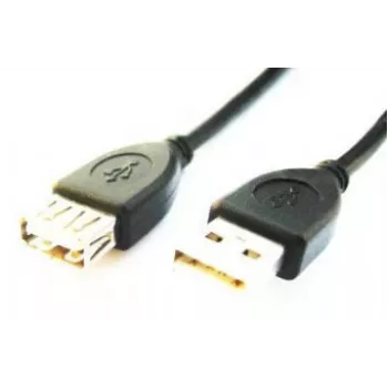 GEMBIRD USB 2.0 Type-A į USB Type-A ilginamasis kabelis (AM/AF), 2 m – juodas