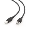 GEMBIRD USB 2.0 A kištuko - B kištuko kabelis 2,0 m (6 pėd.) - juoda / urmo pakuotė (ccp-USB2-ambm-6)