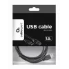 GEMBIRD USB 2.0 A kištuko - B kištuko kabelis 2,0 m (6 pėd.) - juoda / urmo pakuotė (ccp-USB2-ambm-6)