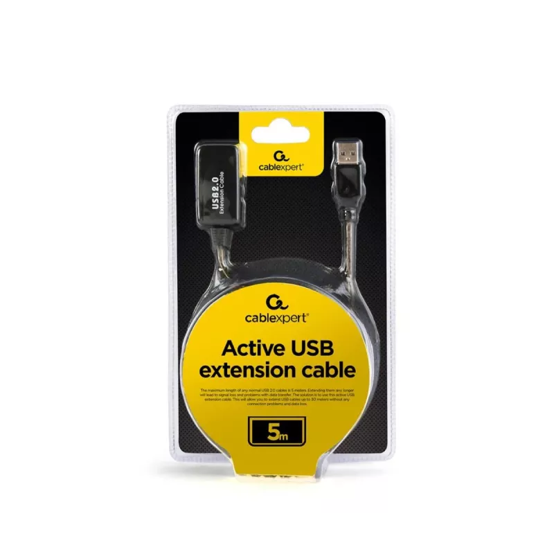 GEMBIRD Aktyvus USB 2.0 ilgintuvas - 5 m