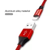 USB-A į Lightning laidas Baseus Yiven 1,8 m, 2 A išvestis, raudonas, termoplastinio elastomero apvalkalas