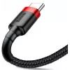 BASEUS pintas Cafule greitojo įkrovimo kabelis - USB Type-A į Type-C 2A - 2 m - juodas (nailonas)