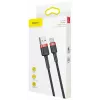 BASEUS pintas Cafule greitojo įkrovimo kabelis - USB Type-A į Type-C 2A - 2 m - juodas (nailonas)
