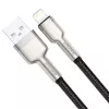 BASEUS Fast Charge Cafule duomenų perdavimo laidas - USB Type-A į Lightning - 480Mbps (2.4A PD) - 1m - juodas