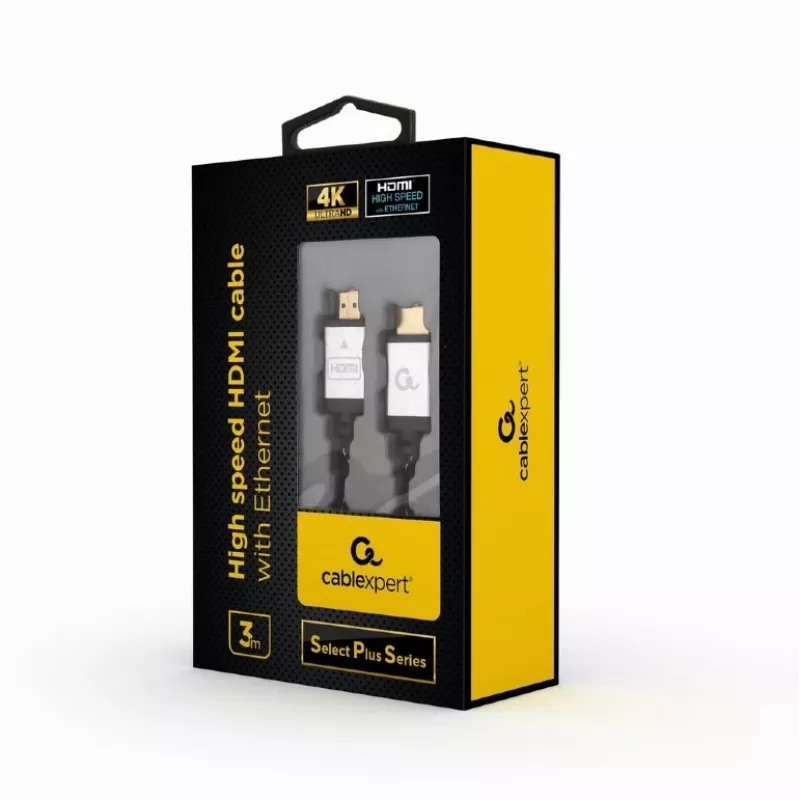 GEMBIRD Didelės spartos HDMI laidas su Ethernet – Select Plus serija, 3 m