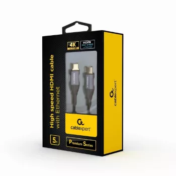 GEMBIRD didelio greičio HDMI kabelis su Ethernet – Premium serija, 5,0 m