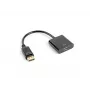 LANBERG adapteris DisplayPort(vyr.)->HDMI(mot.) 10cm