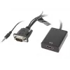 LANBERG vaizdo kabelio adapteris HDMI Type A (standartinis) VGA (d-sub) 0,2 m juodas