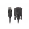 Vaizdo kabelio adapteris LANBERG DisplayPort (kištukas) į DVI‑D (kištukas), 1 m, juodas, palaiko 1080p
