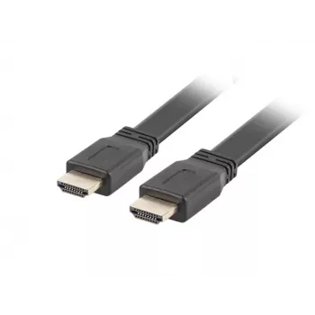 LANBERG HDMI laidas - M/m V2.0 4k Plokščias - 1m Juodas