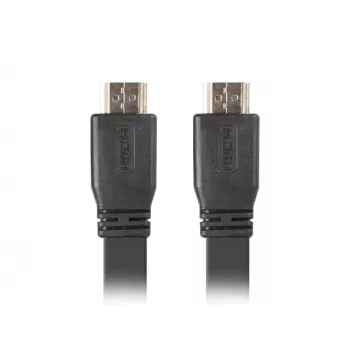 LANBERG HDMI laidas - M/m V2.0 4k Plokščias - 1m Juodas