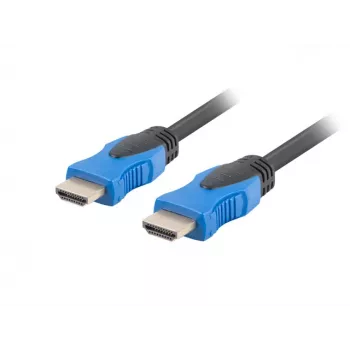 LANBERG HDMI kabelis - kištukas/kištukas V2.0 4k Cu - 0,5 m juodas