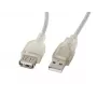 USB laidas LANBERG CA-USBE-12CC-0018-TR 1,8 m USB 2.0 A–A permatomas
