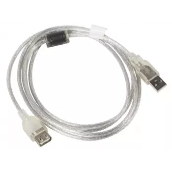 USB laidas LANBERG CA-USBE-12CC-0018-TR 1,8 m USB 2.0 A–A permatomas